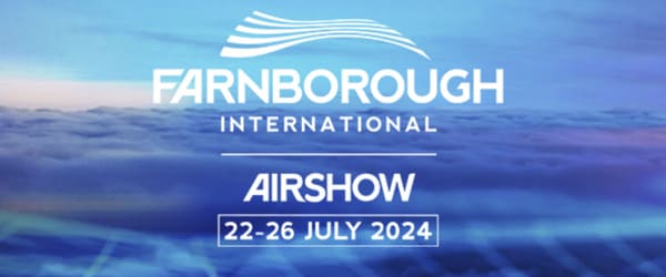Banner del Farnborough Airshow 2024