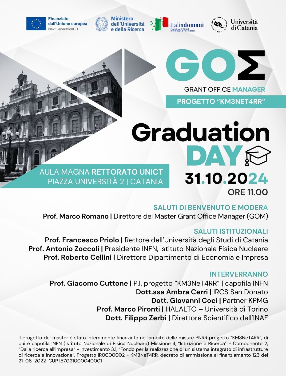 Il Master GOM forma esperti per la gestione di progetti finanziati, sostenendo innovazione e trasferimento tecnologico.