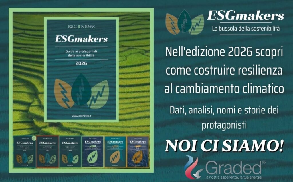 “ESGmakers”, Graded confermata tra i protagonisti della sostenibilità